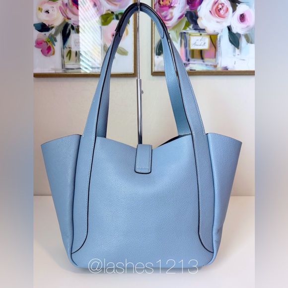COACH Bag Hadley Turnlock Tote - Blue - Picture 5 of 8
